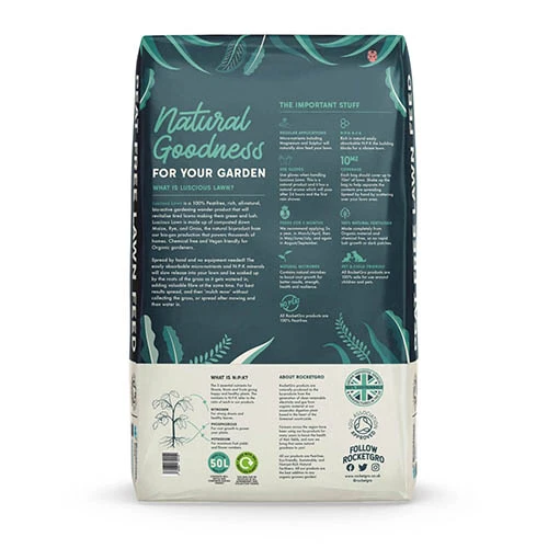 Twin Pack RocketGro Peat-Free Luscious Lawn Feed 50L 2 Twin Pack RocketGro Peat-Free Luscious Lawn Feed 50L - Image 2