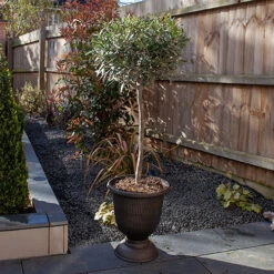 Black And Bronze Vertical Urn -You Garden 130271 2