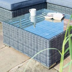 Vienna Lounger Set Grey Weave 10 Vienna Lounger Set Grey Weave -You Garden 160289 3