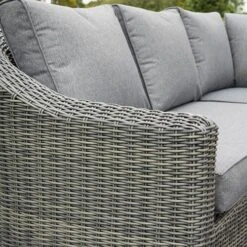 Bunbury Corner Sofa Set-Grey Weave -You Garden 160292 4