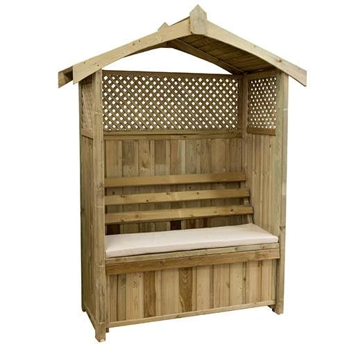 Dorset Arbour With Storage Box And Seat Cushion 2 Dorset Arbour With Storage Box And Seat Cushion - Image 2