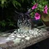 Metal Scroll Owl Light