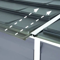 Palram 4x6 Skylight Grey Pent Shed -You Garden 160733 6