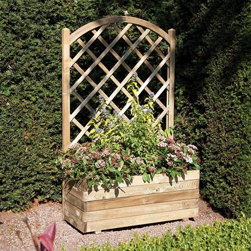 Rectangular Planter & Lattice 1 Rectangular Planter & Lattice