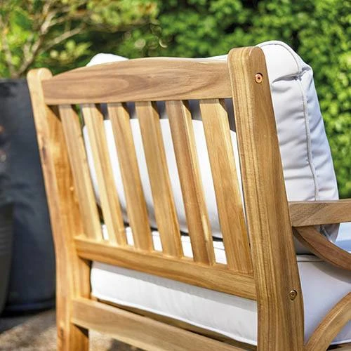 Sorrento Armchair With Footrest And Cushions 2 Sorrento Armchair With Footrest And Cushions - Image 2