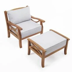 Sorrento Armchair With Footrest And Cushions 5 Sorrento Armchair With Footrest And Cushions -You Garden 160787 2