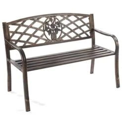 Coalbrookdale Garden Bench - Bronze -You Garden 160793 3