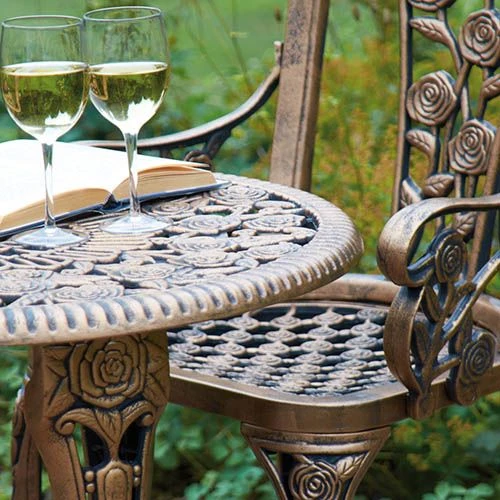 Arm Chair Patio Set For Two - Bronze 2 Arm Chair Patio Set For Two - Bronze - Image 2