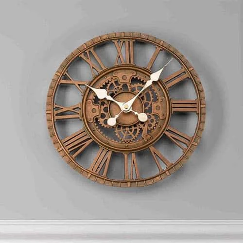 Newby Mechanical Clock Bronze 12" 2 Newby Mechanical Clock Bronze 12" - Image 2