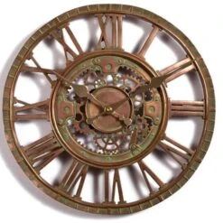 Newby Mechanical Clock Bronze 12" 5 Newby Mechanical Clock Bronze 12" -You Garden 160955 2