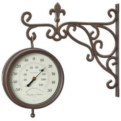 Marylebone Station Wall Clock And Thermometer -You Garden 160956 3