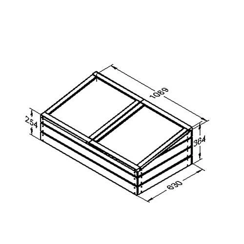 Large Timber Cold Frame 2 Large Timber Cold Frame - Image 2