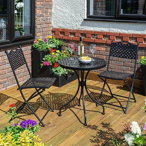 Havana Bistro Set-Black 1 Havana Bistro Set-Black