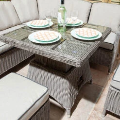 Prestbury Casual Dining Set- Natural Stone 11 Prestbury Casual Dining Set- Natural Stone -You Garden 161227 2