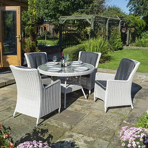 Prestbury 4 Seater Dining Set Putty Grey 1 Prestbury 4 Seater Dining Set Putty Grey