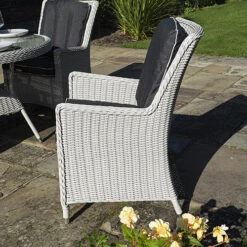 Prestbury 4 Seater Dining Set Putty Grey 13 Prestbury 4 Seater Dining Set Putty Grey -You Garden 161230 5