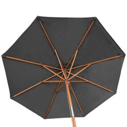 Willington Grey 2.7m Wooden Parasol 7 Willington Grey 2.7m Wooden Parasol -You Garden 161239 2