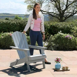 Folding Chair-Light Grey 7 Folding Chair-Light Grey -You Garden 161412 2