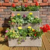 Tiered Rattan Planter In Natural