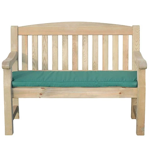 Emily Bench 2 Seater Green Seat Pad 4ft 1 Emily Bench 2 Seater Green Seat Pad 4ft