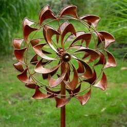 Double Swirl Wind Sculpture