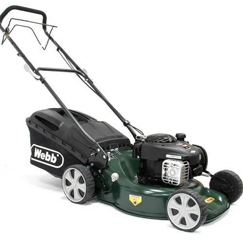 Webb 18'' Self Propelled Steel Deck Petrol Rotary Mower 1 Webb 18'' Self Propelled Steel Deck Petrol Rotary Mower