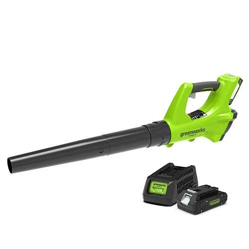 Greenworks 24V Blower With 2Ah Battery And Charger 1 Greenworks 24V Blower With 2Ah Battery And Charger