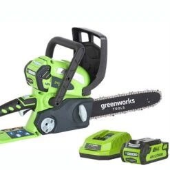 Greenworks 40v 30cm (12") Chainsaw With 2Ah Battery And Charger