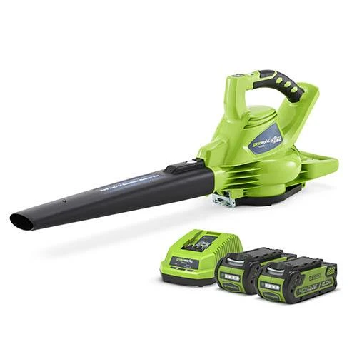 Greenworks 40v Brushless Blower And Vacuum With 2 X 2Ah Batteries And Charger 2 Greenworks 40v Brushless Blower And Vacuum With 2 X 2Ah Batteries And Charger - Image 2