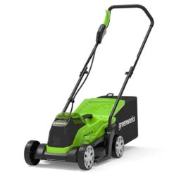 Greenworks 24 Volt 33cm Cordless Rotary Mower With Line Trimmer, Battery & Charger 5 Greenworks 24 Volt 33cm Cordless Rotary Mower With Line Trimmer, Battery & Charger -You Garden 180392 2